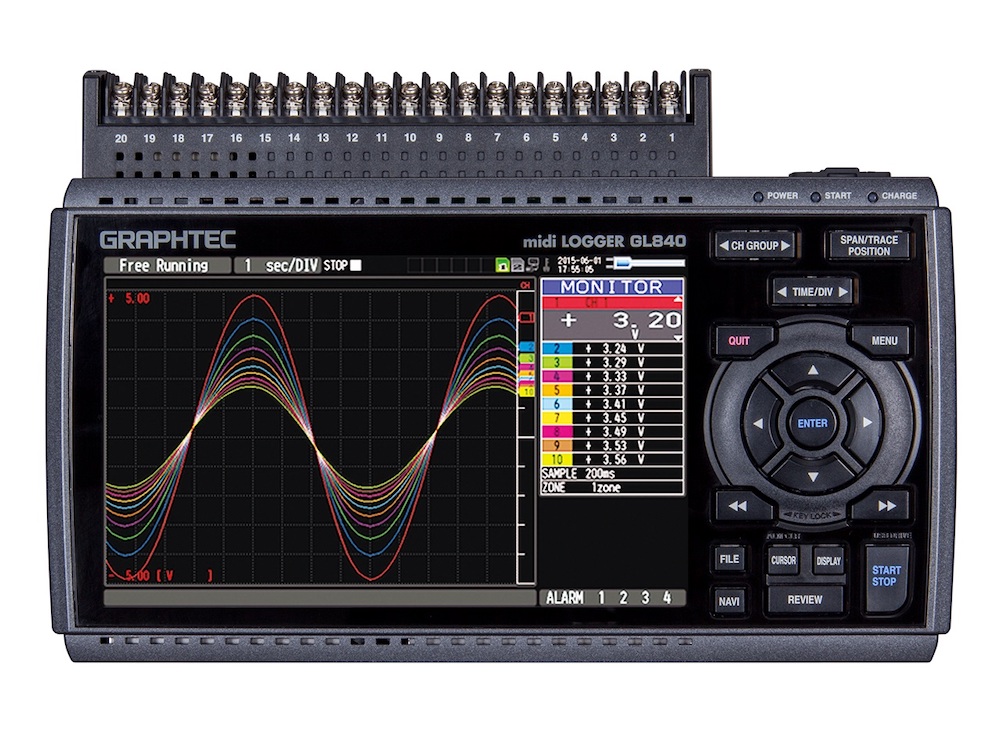 GRAPHTEC data logger